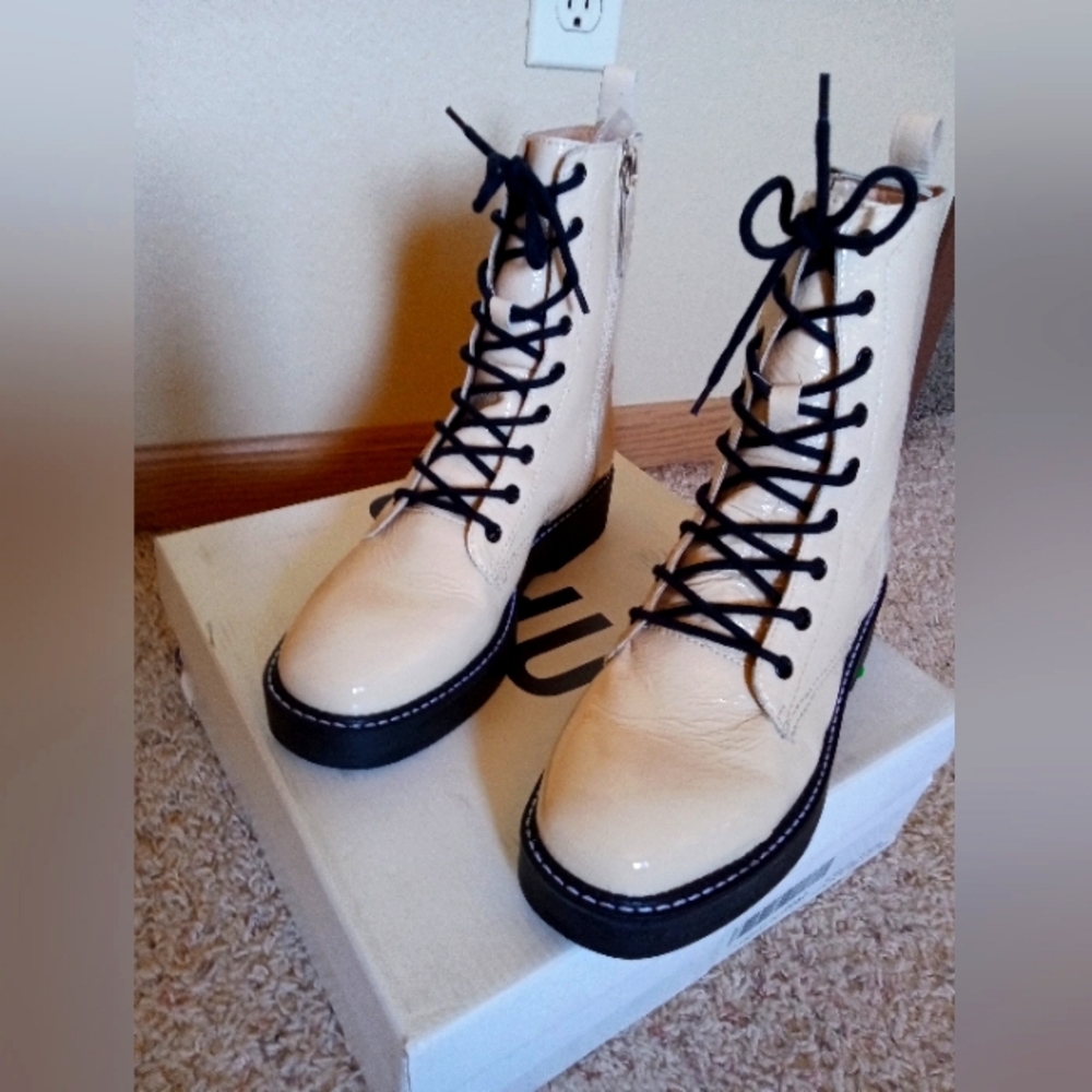 Schutz Aspenn leather combat boots